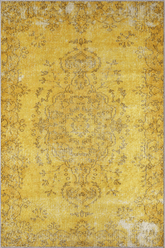 Yellow Vintage Washable Rug - EA174